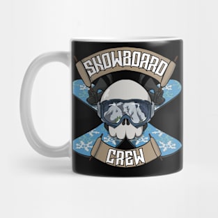 Snowboarding crew Jolly Roger pirate flag Mug